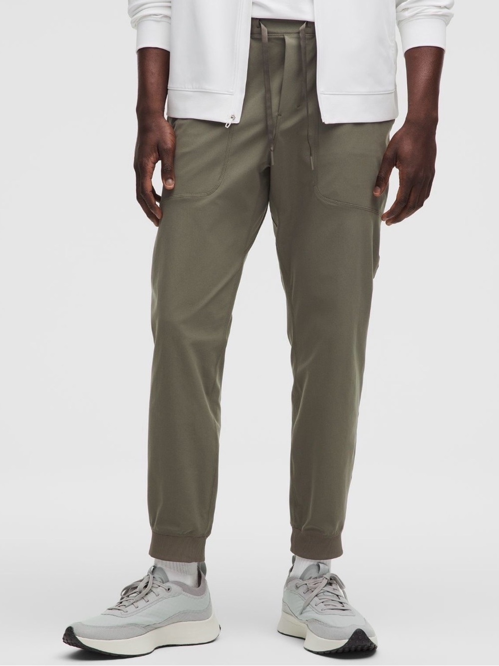 Lululemon ABC Jogger Pants Men Large Green Olive Stretch Warpstreme Gym